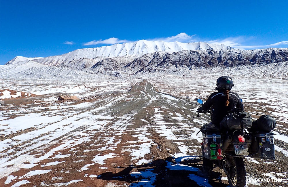 Bike across the globe with PELI adventure duo, Xenia & Tinu