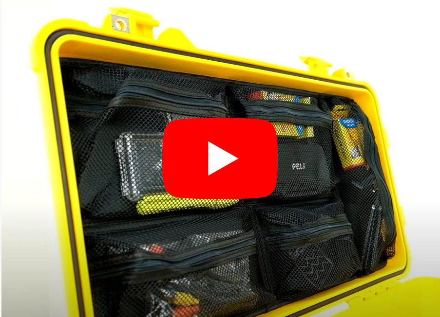 Hoe monteer je een deksel organizer in een Peli-koffer?